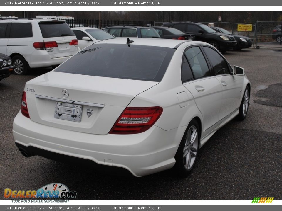 2012 Mercedes-Benz C 250 Sport Arctic White / Black Photo #5