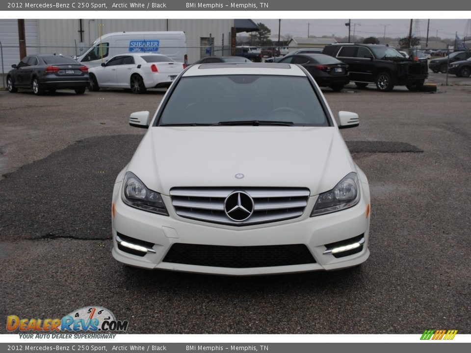 2012 Mercedes-Benz C 250 Sport Arctic White / Black Photo #8