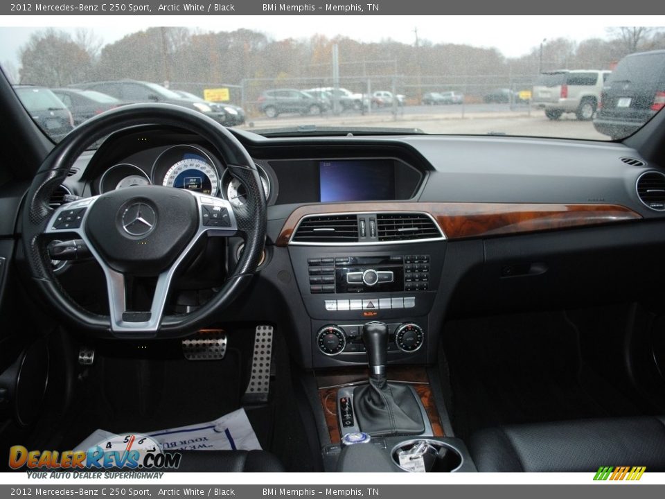 2012 Mercedes-Benz C 250 Sport Arctic White / Black Photo #9