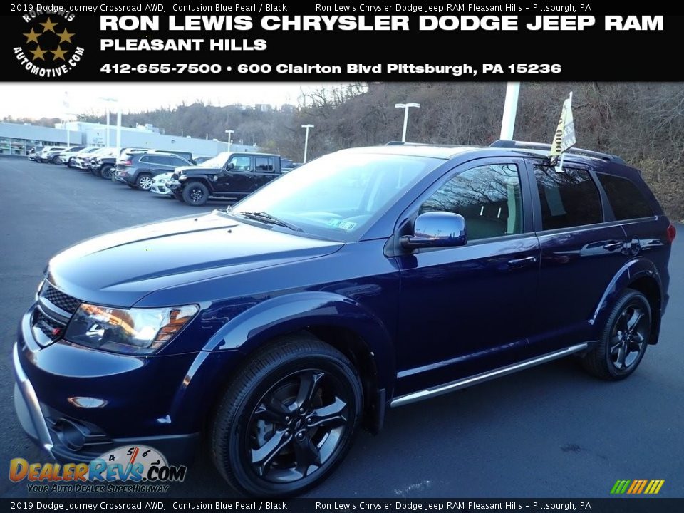 2019 Dodge Journey Crossroad AWD Contusion Blue Pearl / Black Photo #1