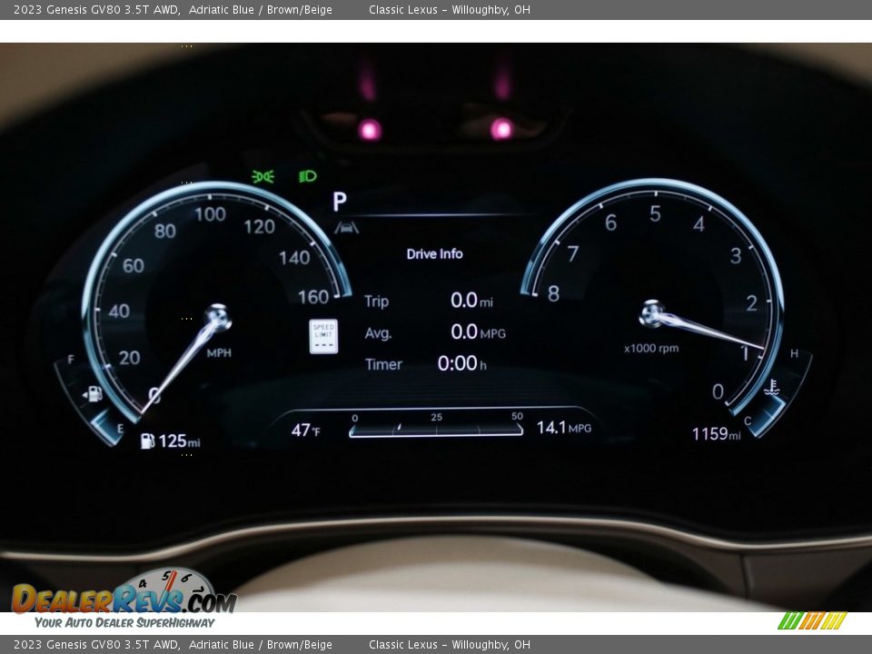2023 Genesis GV80 3.5T AWD Gauges Photo #8