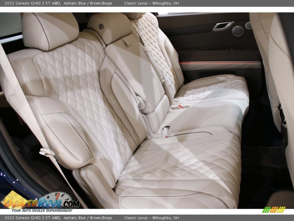 Rear Seat of 2023 Genesis GV80 3.5T AWD Photo #24