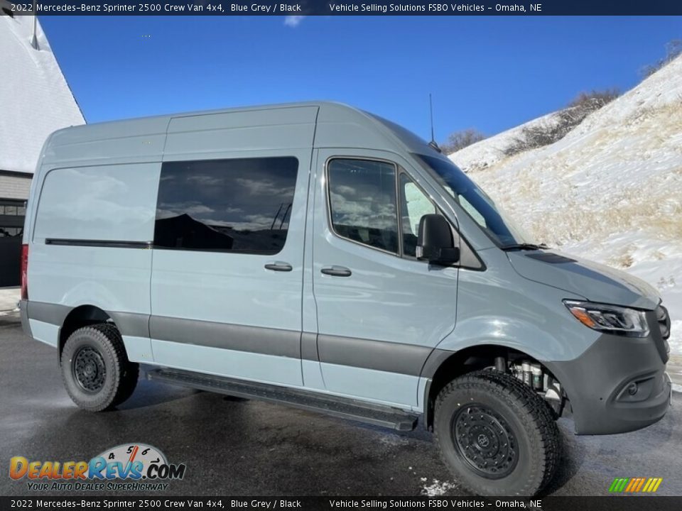 2022 Mercedes-Benz Sprinter 2500 Crew Van 4x4 Blue Grey / Black Photo #1