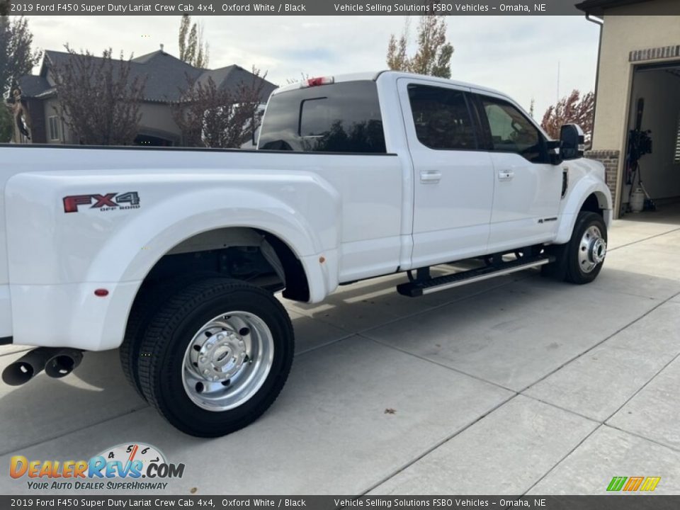 2019 Ford F450 Super Duty Lariat Crew Cab 4x4 Oxford White / Black Photo #3