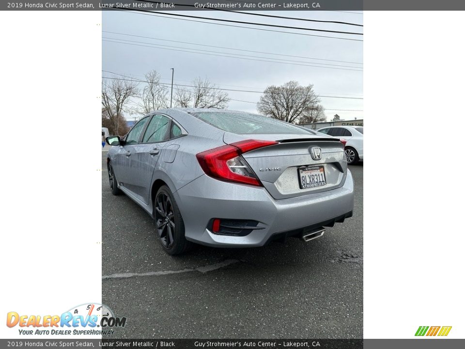 2019 Honda Civic Sport Sedan Lunar Silver Metallic / Black Photo #4