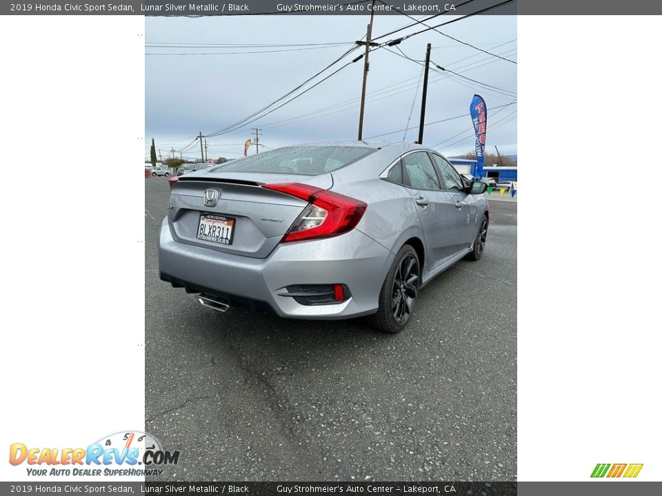 2019 Honda Civic Sport Sedan Lunar Silver Metallic / Black Photo #5