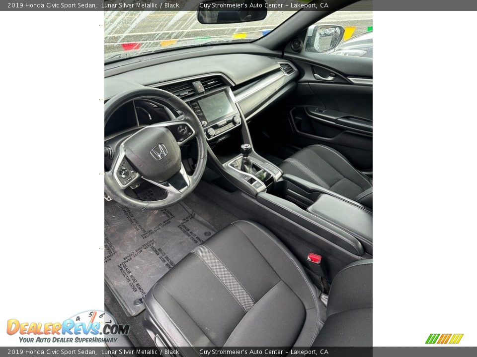 2019 Honda Civic Sport Sedan Lunar Silver Metallic / Black Photo #6