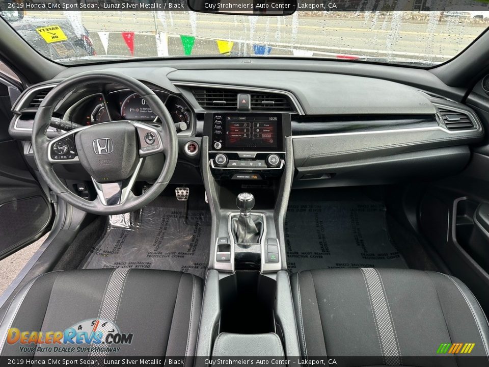 2019 Honda Civic Sport Sedan Lunar Silver Metallic / Black Photo #8