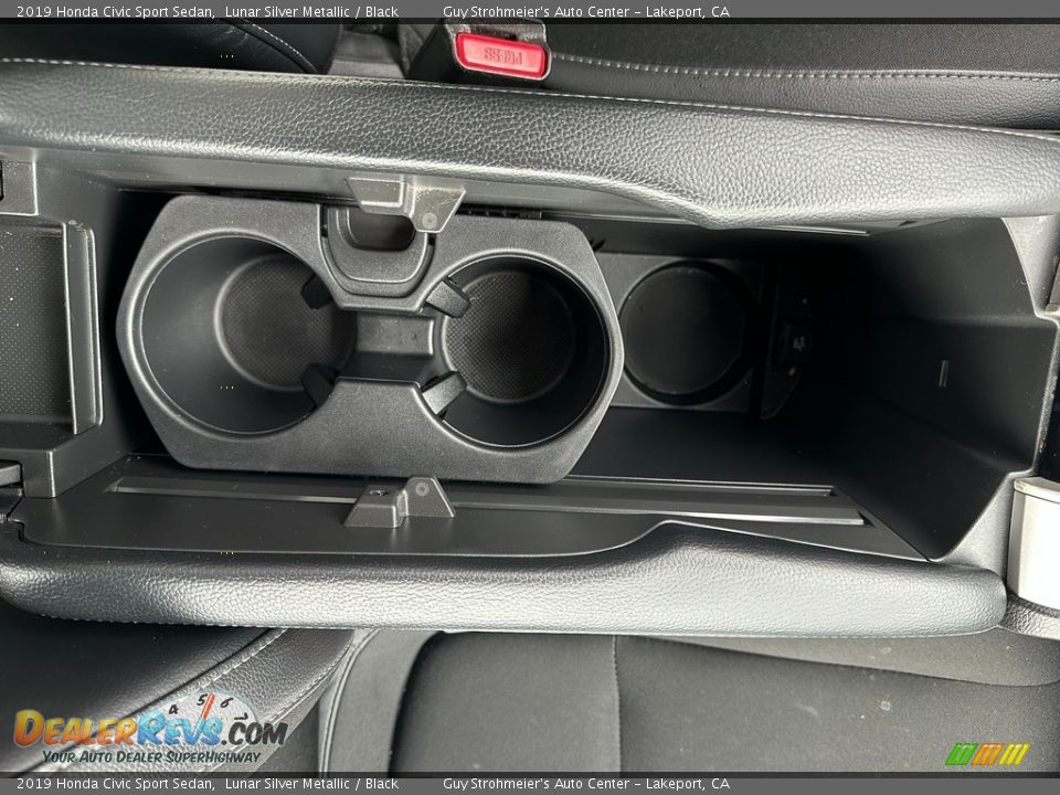 2019 Honda Civic Sport Sedan Lunar Silver Metallic / Black Photo #12
