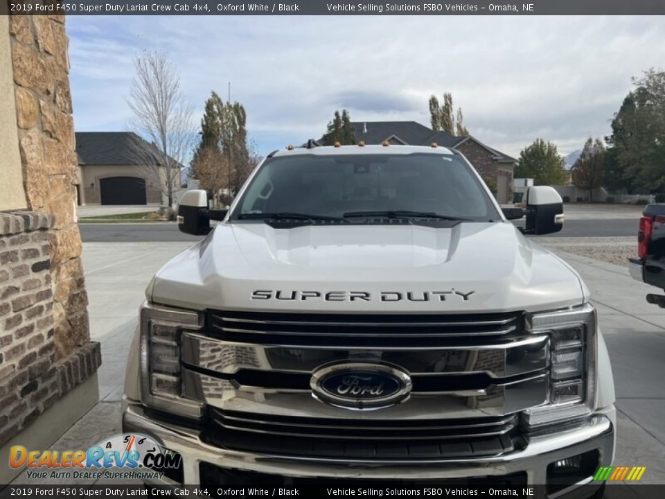 2019 Ford F450 Super Duty Lariat Crew Cab 4x4 Oxford White / Black Photo #11