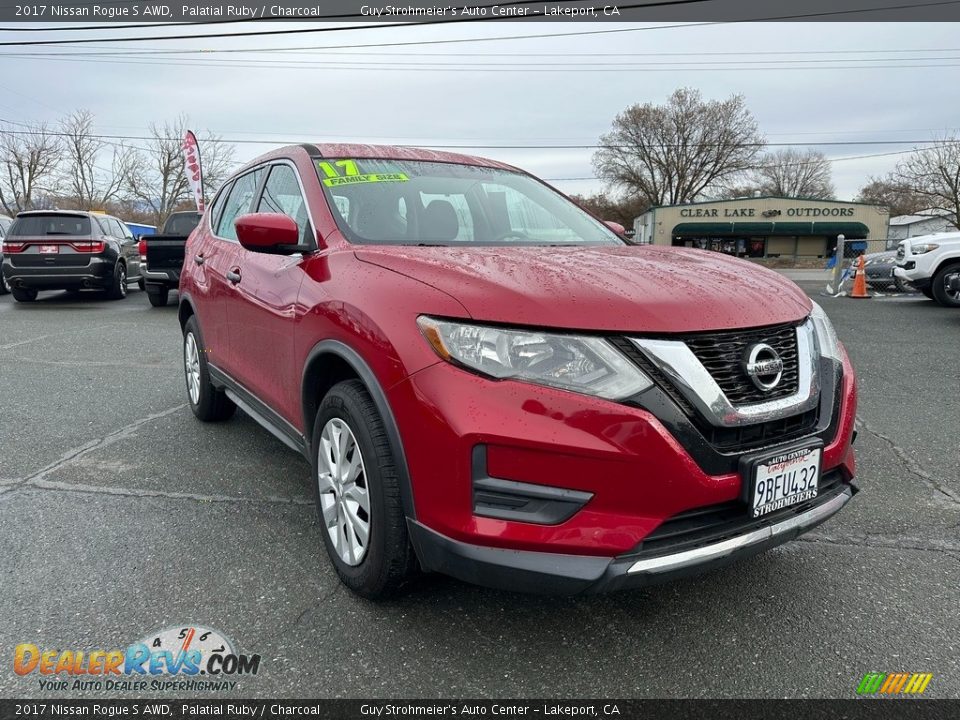 2017 Nissan Rogue S AWD Palatial Ruby / Charcoal Photo #1