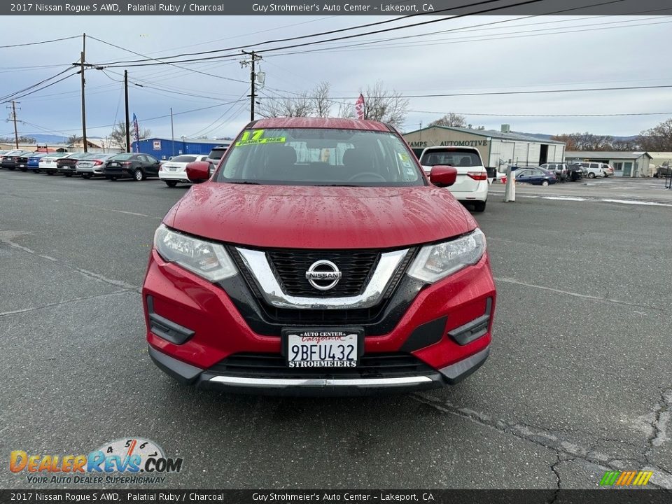 2017 Nissan Rogue S AWD Palatial Ruby / Charcoal Photo #2