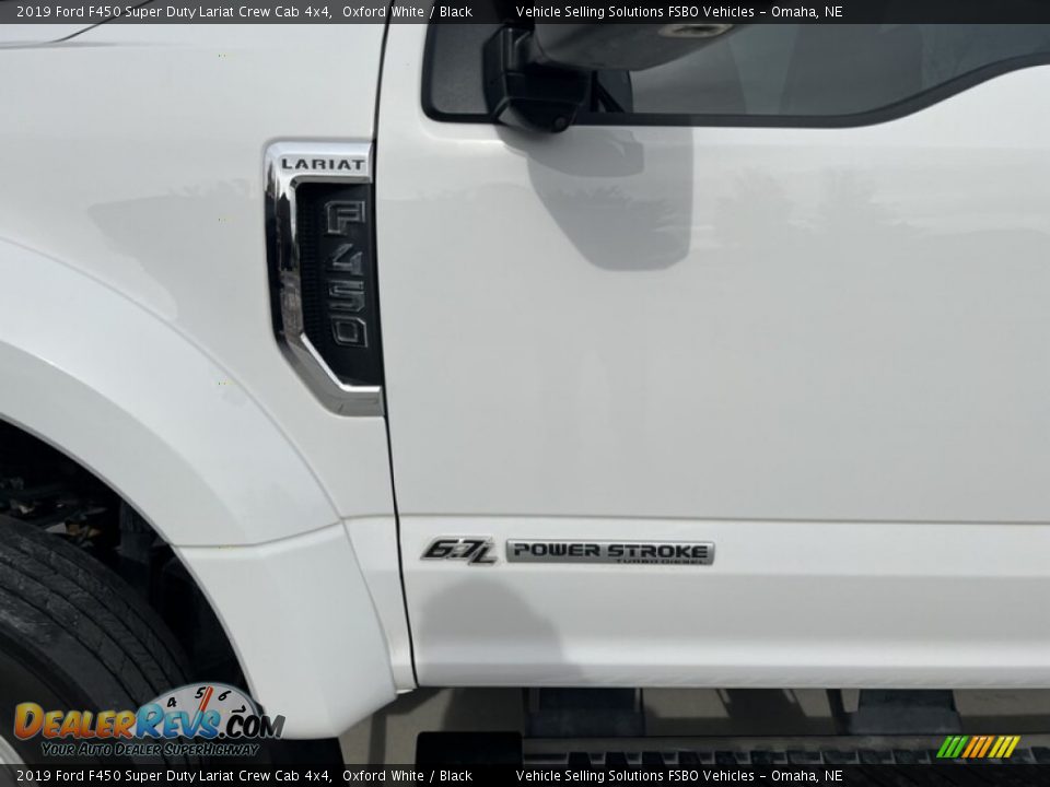 2019 Ford F450 Super Duty Lariat Crew Cab 4x4 Oxford White / Black Photo #14