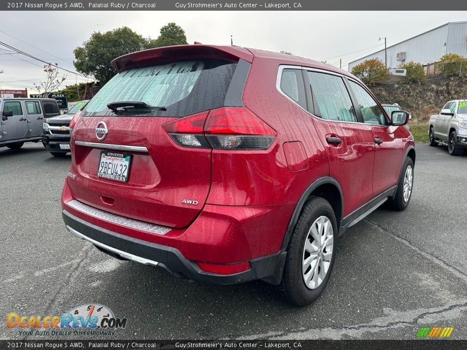 2017 Nissan Rogue S AWD Palatial Ruby / Charcoal Photo #5