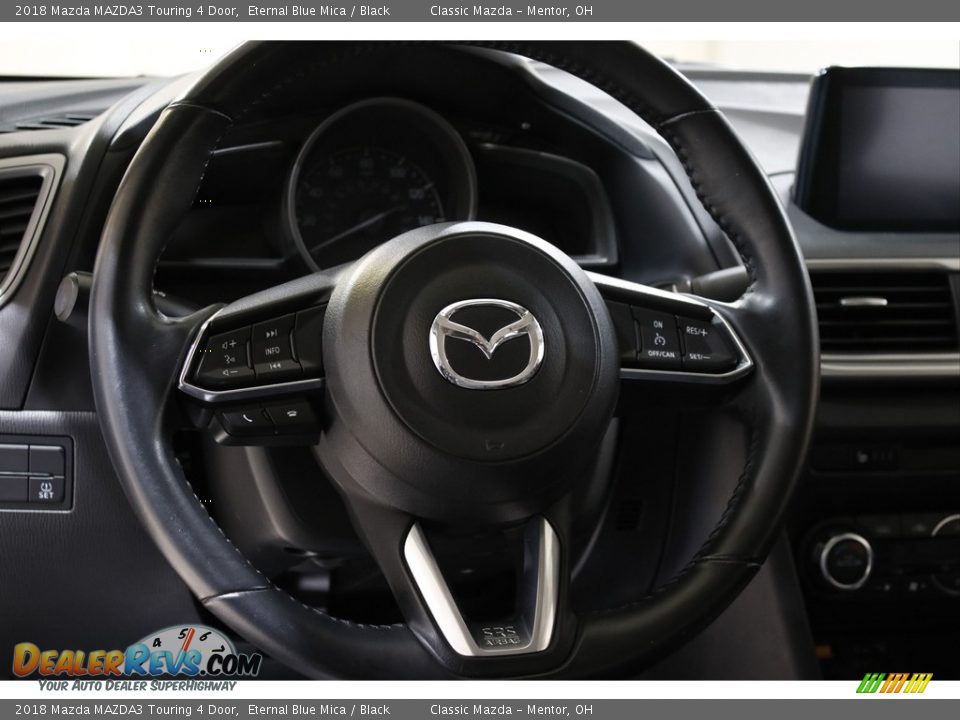 2018 Mazda MAZDA3 Touring 4 Door Eternal Blue Mica / Black Photo #7