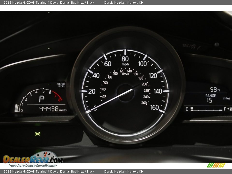 2018 Mazda MAZDA3 Touring 4 Door Eternal Blue Mica / Black Photo #8