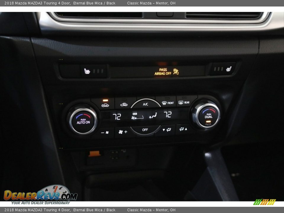 2018 Mazda MAZDA3 Touring 4 Door Eternal Blue Mica / Black Photo #13