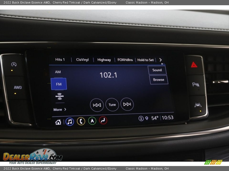 2022 Buick Enclave Essence AWD Cherry Red Tintcoat / Dark Galvanized/Ebony Photo #10