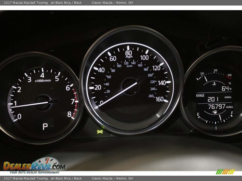2017 Mazda Mazda6 Touring Jet Black Mica / Black Photo #8