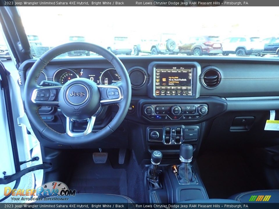 2023 Jeep Wrangler Unlimited Sahara 4XE Hybrid Bright White / Black Photo #13