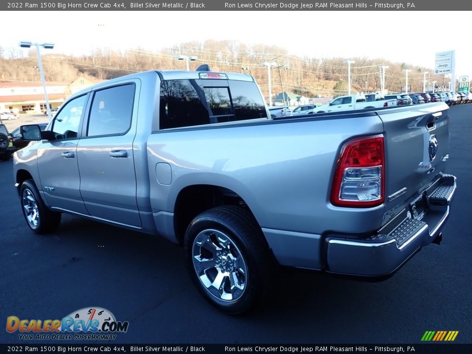 2022 Ram 1500 Big Horn Crew Cab 4x4 Billet Silver Metallic / Black Photo #3