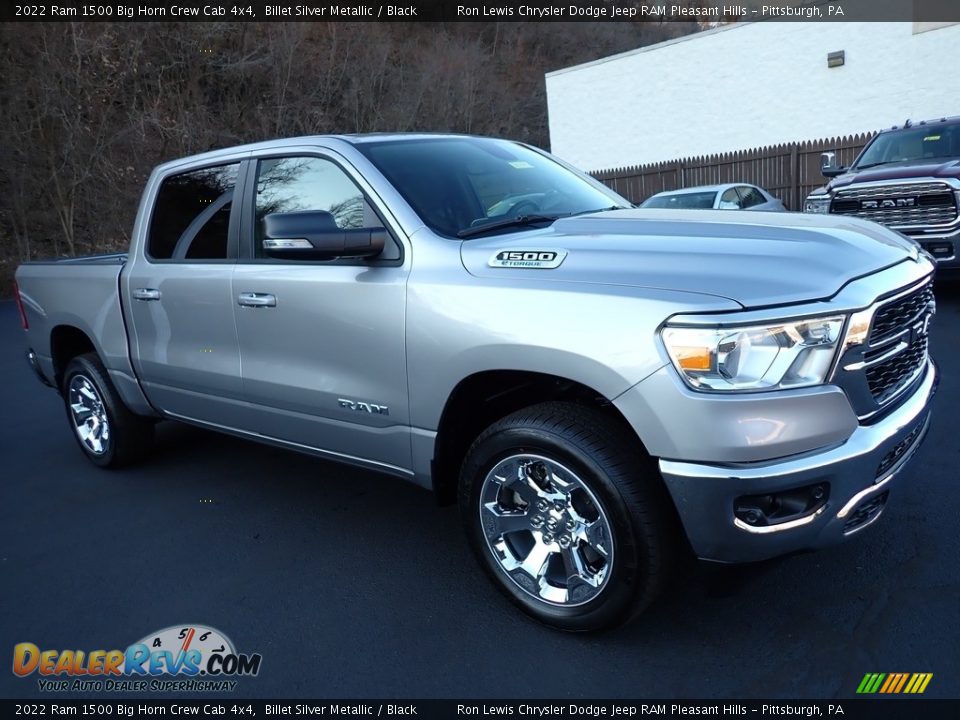 2022 Ram 1500 Big Horn Crew Cab 4x4 Billet Silver Metallic / Black Photo #8