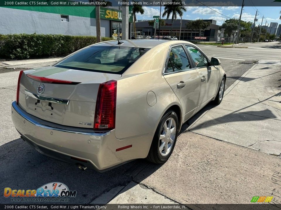 2008 Cadillac CTS Sedan Gold Mist / Light Titanium/Ebony Photo #3