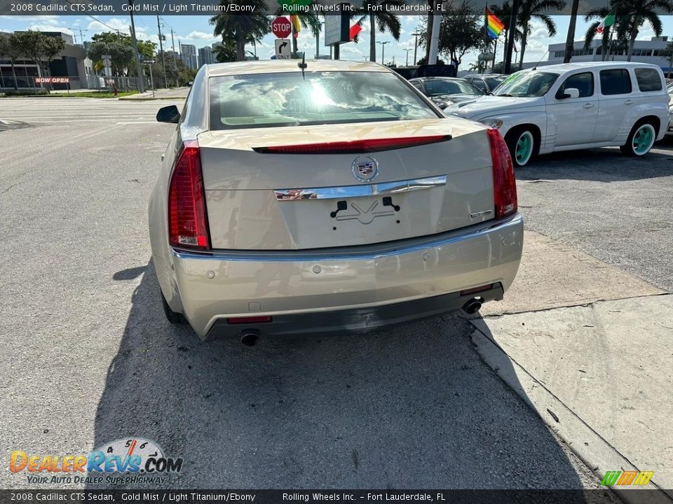 2008 Cadillac CTS Sedan Gold Mist / Light Titanium/Ebony Photo #4