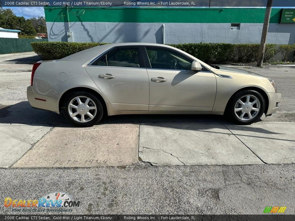 2008 Cadillac CTS Sedan Gold Mist / Light Titanium/Ebony Photo #5