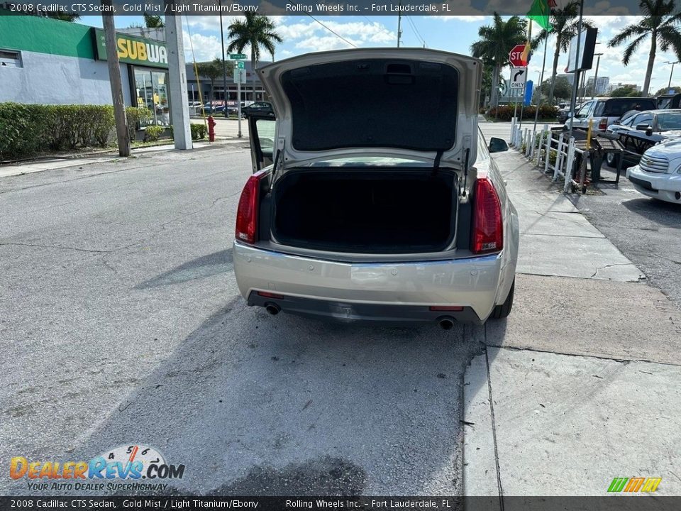 2008 Cadillac CTS Sedan Gold Mist / Light Titanium/Ebony Photo #6
