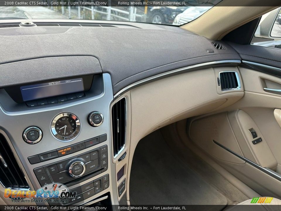 2008 Cadillac CTS Sedan Gold Mist / Light Titanium/Ebony Photo #8