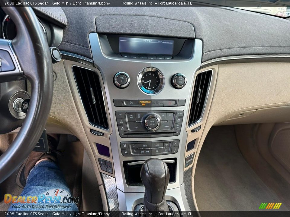 2008 Cadillac CTS Sedan Gold Mist / Light Titanium/Ebony Photo #9