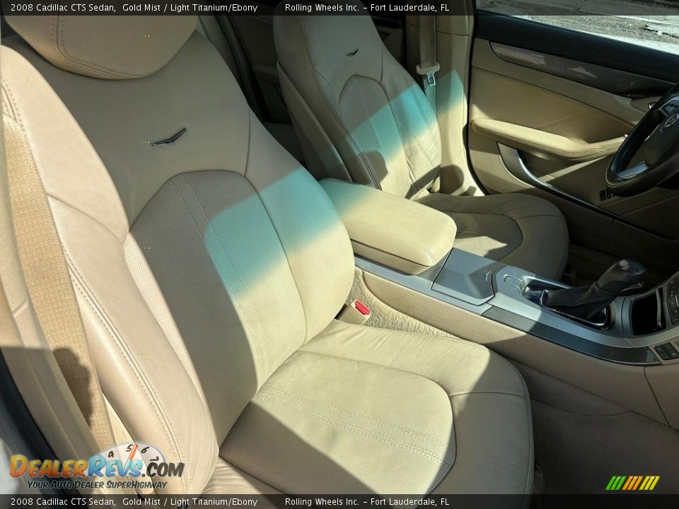 2008 Cadillac CTS Sedan Gold Mist / Light Titanium/Ebony Photo #10