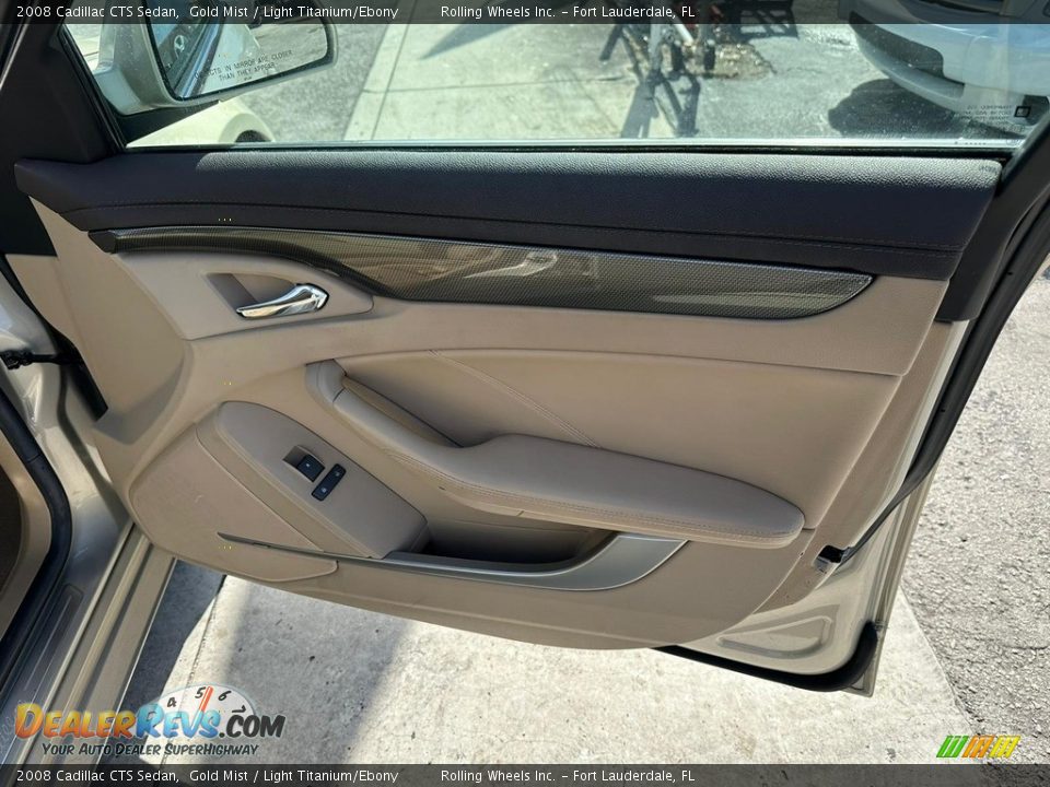 2008 Cadillac CTS Sedan Gold Mist / Light Titanium/Ebony Photo #11