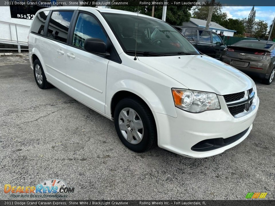 2011 Dodge Grand Caravan Express Stone White / Black/Light Graystone Photo #7
