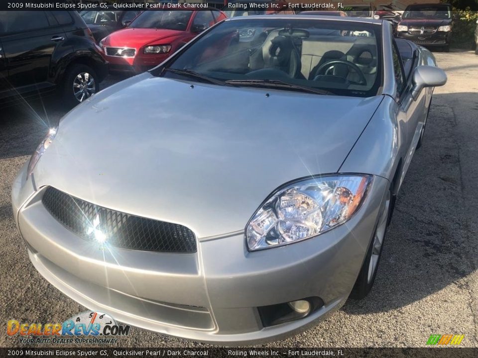 2009 Mitsubishi Eclipse Spyder GS Quicksilver Pearl / Dark Charcoal Photo #1