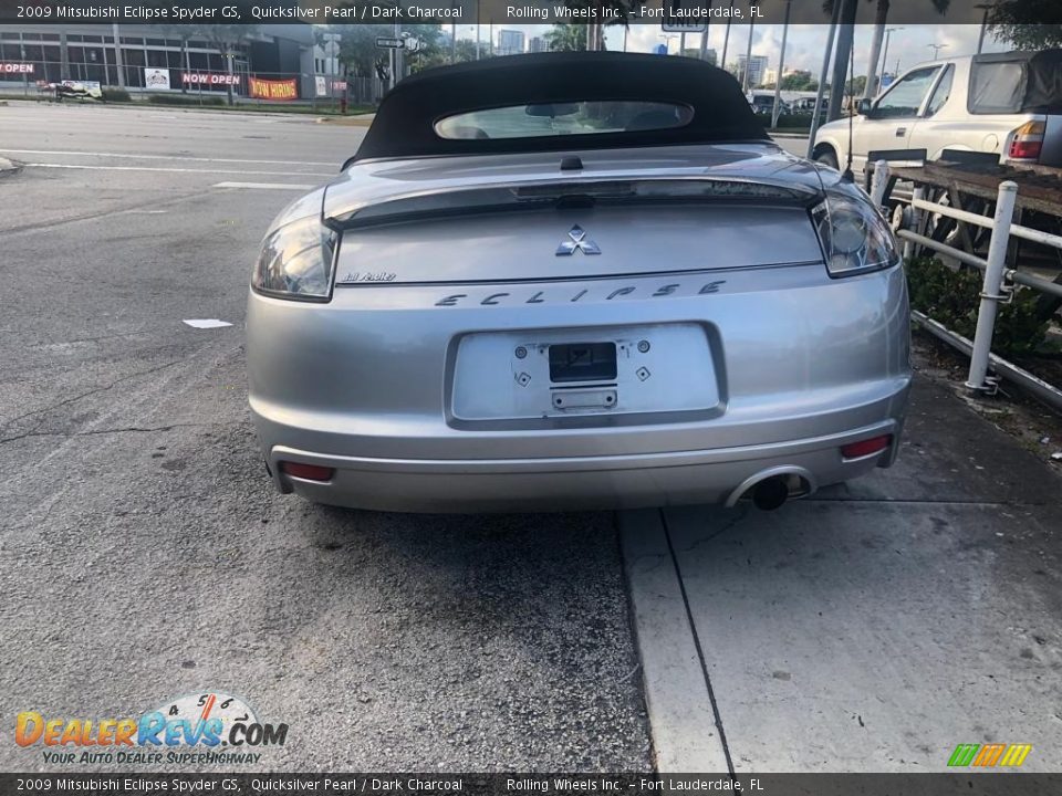 2009 Mitsubishi Eclipse Spyder GS Quicksilver Pearl / Dark Charcoal Photo #4