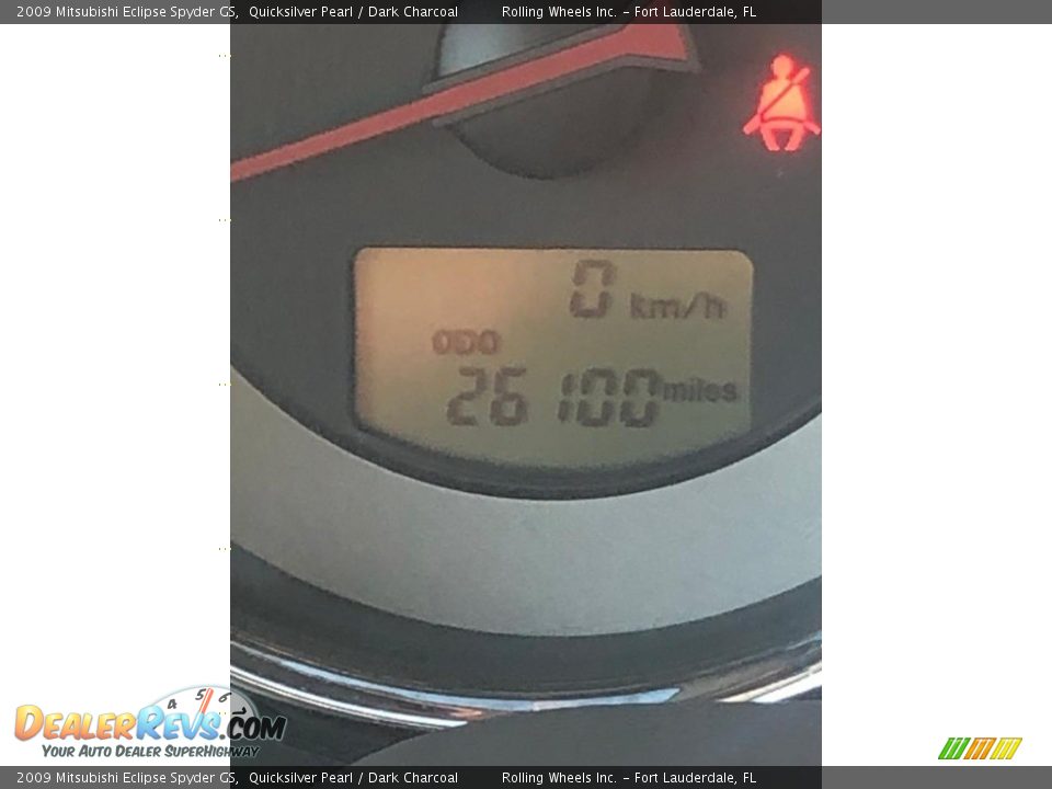 2009 Mitsubishi Eclipse Spyder GS Quicksilver Pearl / Dark Charcoal Photo #6