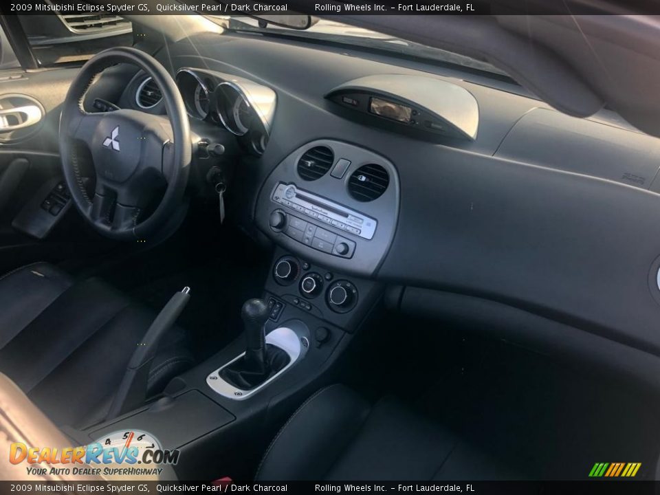 2009 Mitsubishi Eclipse Spyder GS Quicksilver Pearl / Dark Charcoal Photo #8