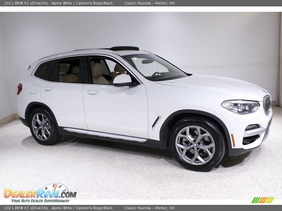 Alpine White 2021 BMW X3 xDrive30e Photo #1