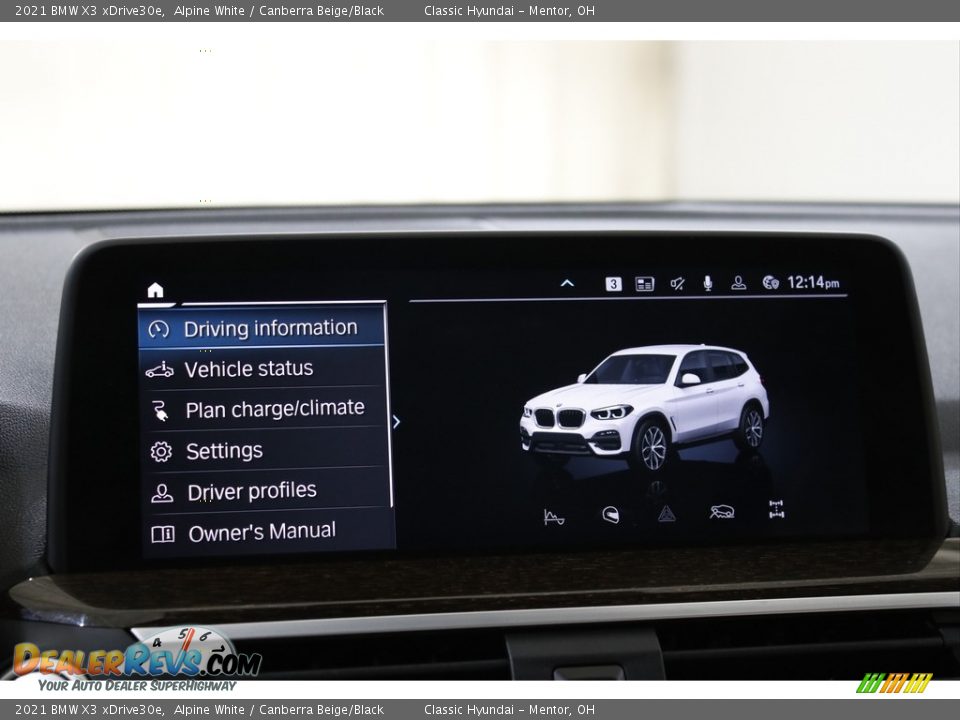 2021 BMW X3 xDrive30e Alpine White / Canberra Beige/Black Photo #13