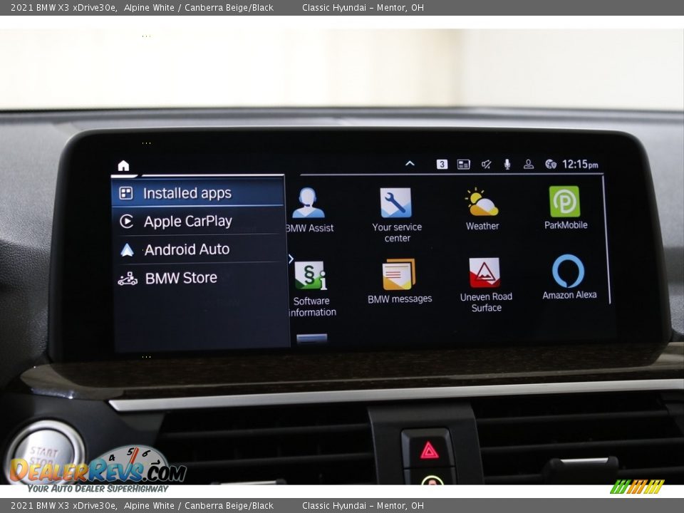 2021 BMW X3 xDrive30e Alpine White / Canberra Beige/Black Photo #14