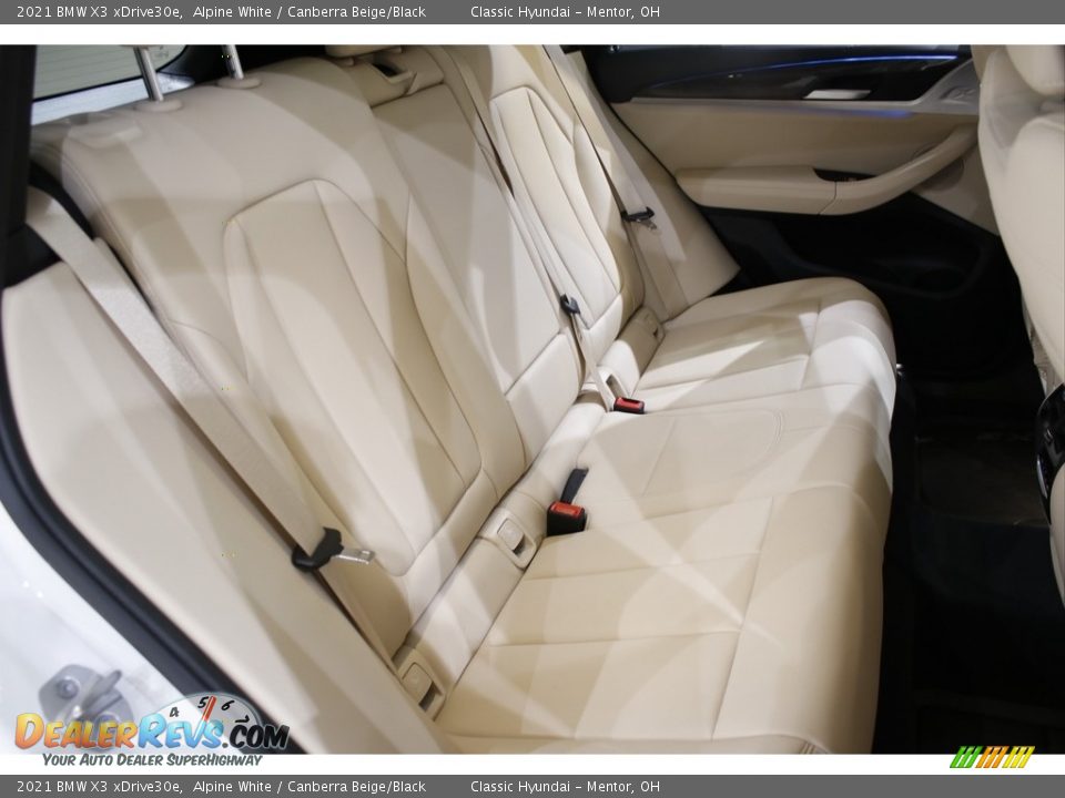 Rear Seat of 2021 BMW X3 xDrive30e Photo #21