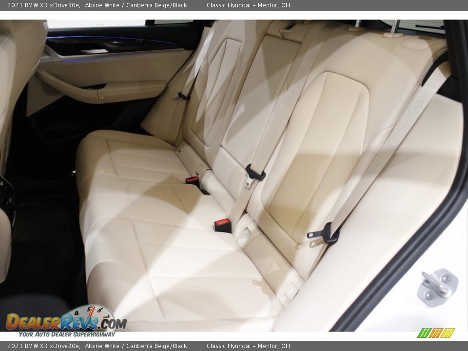 Rear Seat of 2021 BMW X3 xDrive30e Photo #22