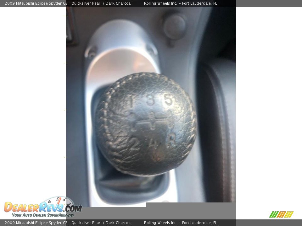 2009 Mitsubishi Eclipse Spyder GS Quicksilver Pearl / Dark Charcoal Photo #14