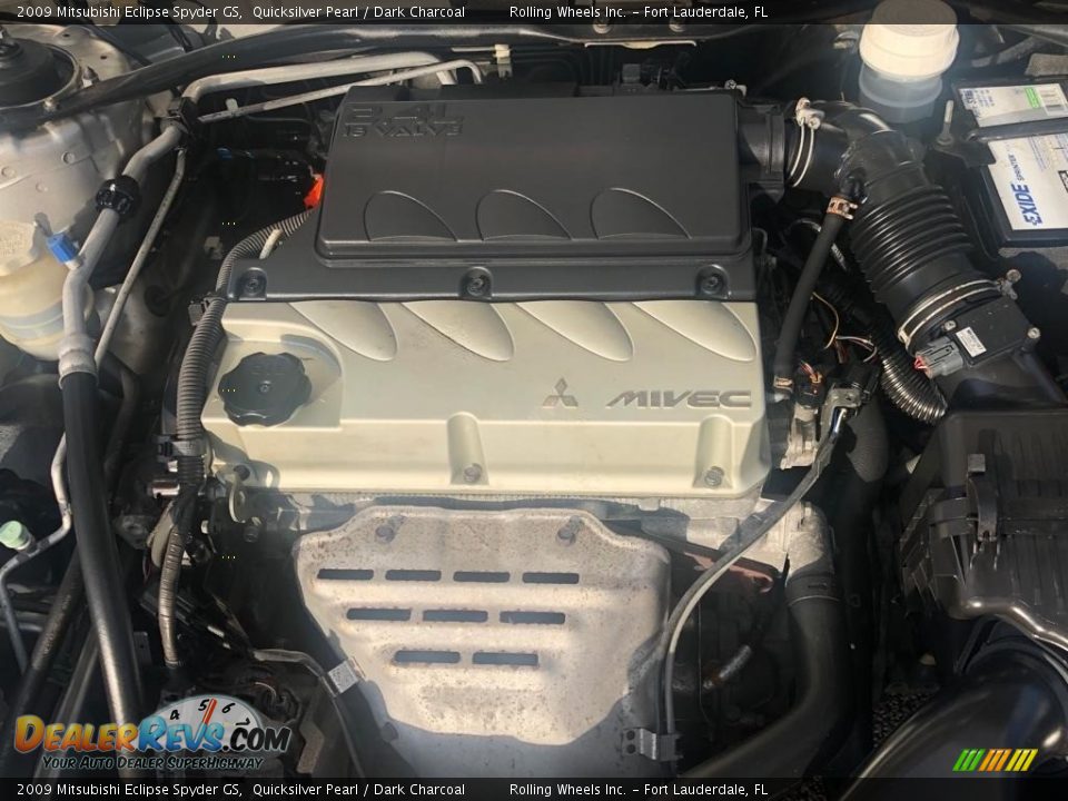 2009 Mitsubishi Eclipse Spyder GS Quicksilver Pearl / Dark Charcoal Photo #17