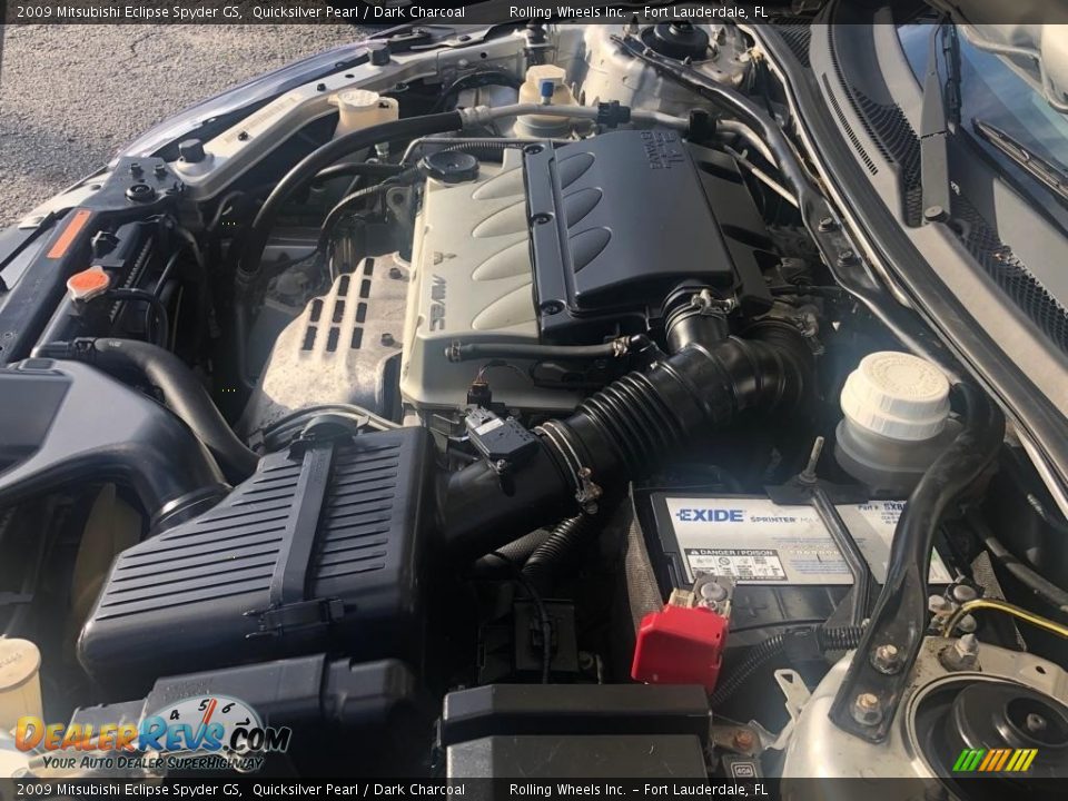 2009 Mitsubishi Eclipse Spyder GS Quicksilver Pearl / Dark Charcoal Photo #18