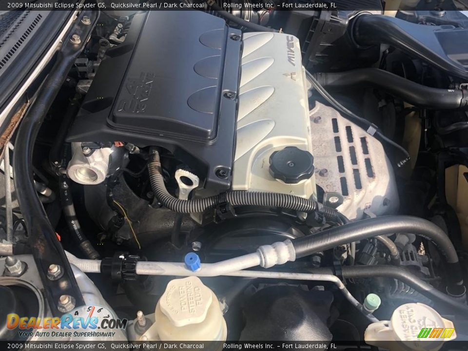 2009 Mitsubishi Eclipse Spyder GS Quicksilver Pearl / Dark Charcoal Photo #19
