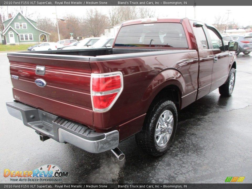 2010 Ford F150 XLT SuperCab Royal Red Metallic / Medium Stone Photo #4