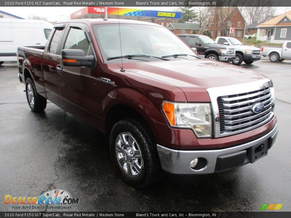 2010 Ford F150 XLT SuperCab Royal Red Metallic / Medium Stone Photo #5